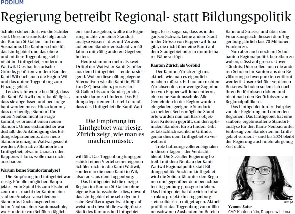 Regierung betreibt Regional- statt Bildungspolitik (Montag, 17.02.2014)